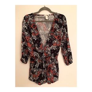 H&M Tie Waist Romper